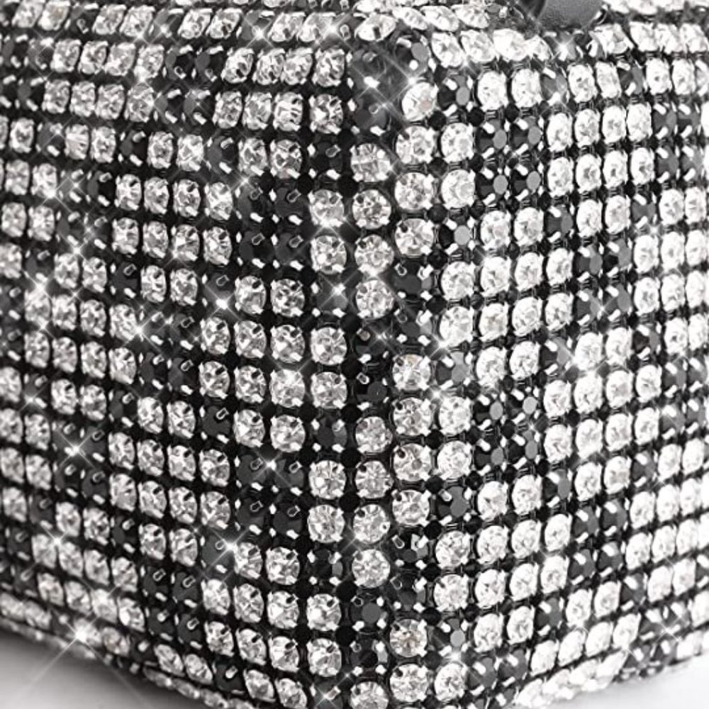 NEW Sparkling Bling Swarovski Crystal Rhinestone Bag Clutch Purse +FREE … - Picture 7 of 17